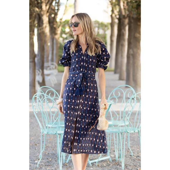 Julia Amory Zoe Caftan Ikat Twilight NWT Sz. XL - Picture 1 of 11